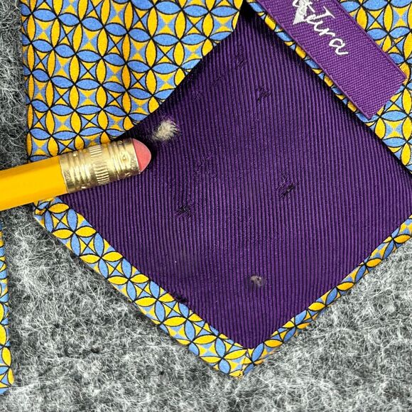 Ventura Tie Men Silk USA made Vintage 58" long 3" wide Designer - Picture 4 of 10